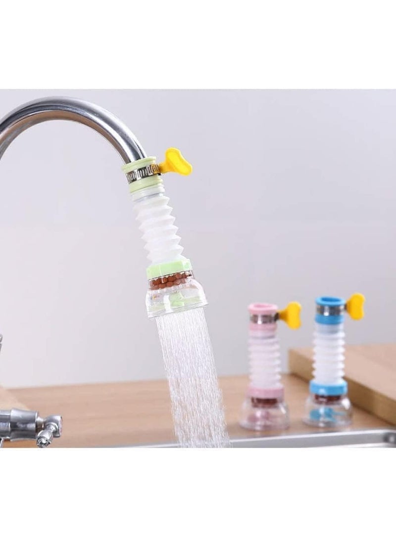 360° Rotating Faucet Nozzle Water Filter 3-Pack Sprayer Faucet Water Saver Pressurized Shower Faucet Accessory Household Kitchen Faucet Filter Silicone Extender Clean - Image 2